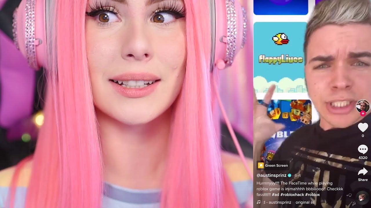 Reacting To The Funniest Roblox Tiktoks Before Ytread - leah ashe try not to laugh roblox edition
