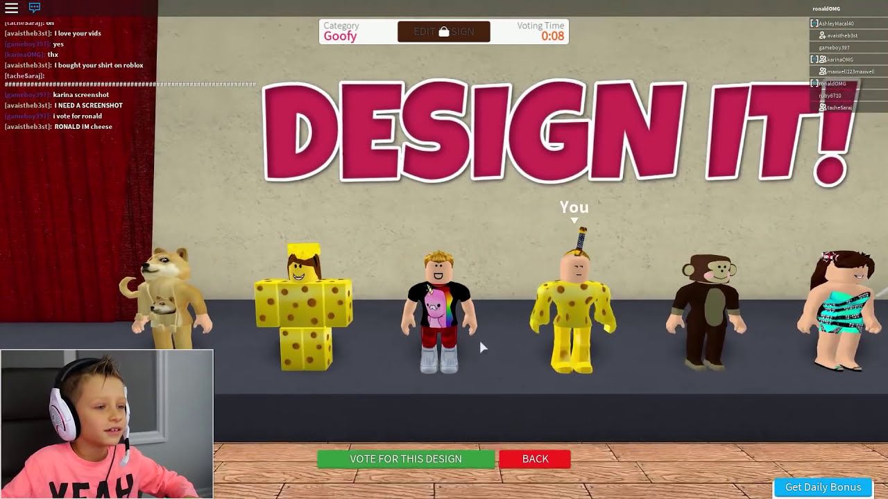 First Place In Design It Roblox Ytread - karina omg playing roblox