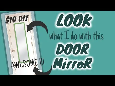 LOOK what I do with this $5 DOOR MIRROR | $10 DIY