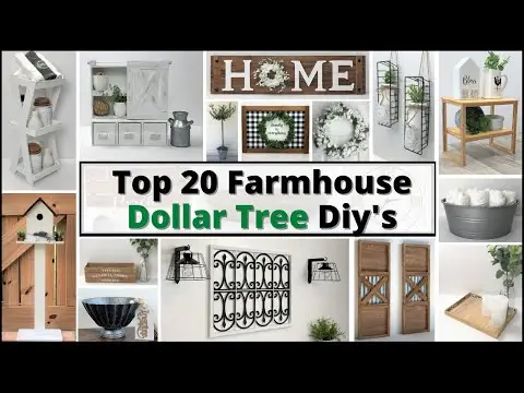 Top 20 Farmhouse Dollar Tree Diys/High End Farmhouse Dollar Tree Diys