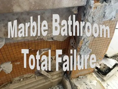 Marble Bathroom installed on Schluter total Failure.