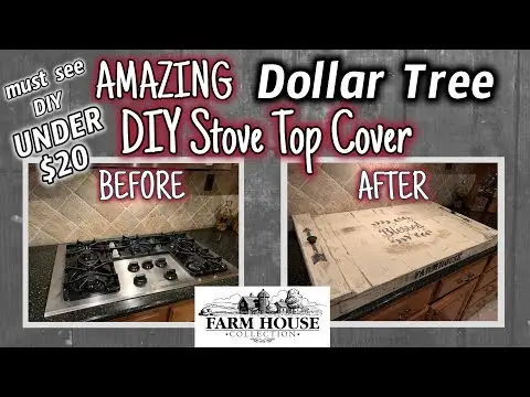 AMAZING MUST SEE Dollar Tree STOVE TOP COVER DIY for UNDER $20
