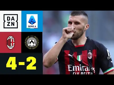Tore-Hagel und Rebic-Doppelpack zum Saisonstart: AC Mailand - Udinese 4:2 | Serie A | DAZN