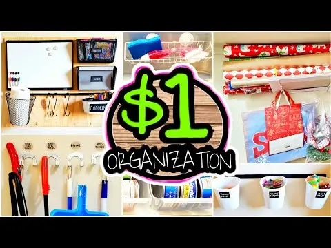 20 Dollar Store Organization Hacks & Ideas