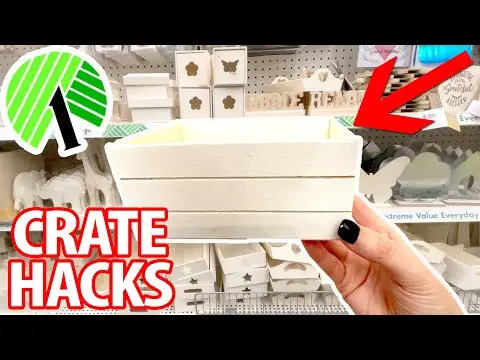 Why everyone is buying WOOD CRATES from the Dollar Store! (HIGH-END HACKS!)