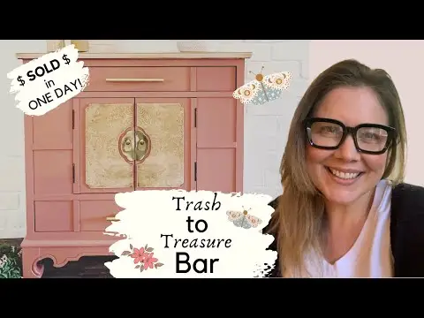 Bar Furniture Flip | Can A Paint Color BE Any Sexier?? | The Furniture Flip That Got Away