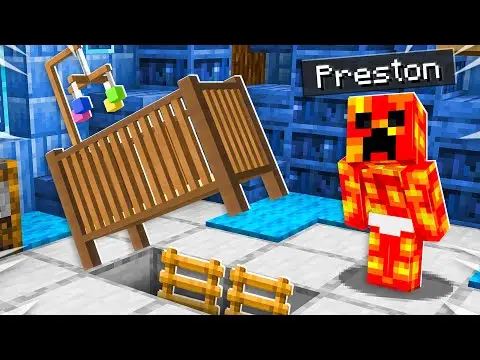 I Found Baby Preston's Secret Minecraft House!