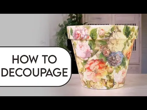How to decoupage a ceramic pot - or just about anything you like!