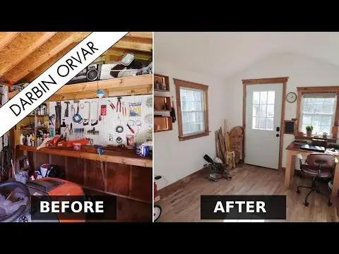 Before & After - Shed to Workshop! Incredible Transformation