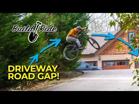 Building a mountain bike jump over my driveway