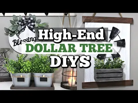 High-End Dollar Tree Farmhouse Decor You Should Try! | DIY DOLLAR TREE DECOR | Krafts by Katelyn