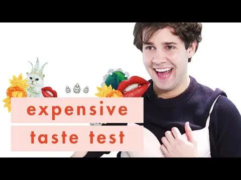 David Dobrik Does the Grossest Thing With Gum | Expensive Taste Test | Cosmopolitan