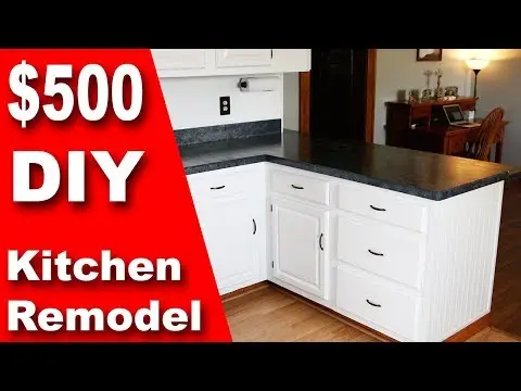 How To: $500 DIY Kitchen Remodel | Update Counter & Cabinets on a Budget