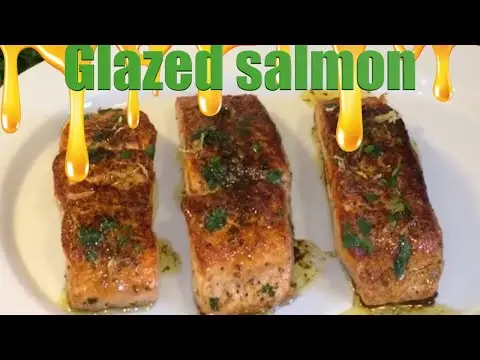 How to make Salmon Glazed with Brown butter lemon sauce