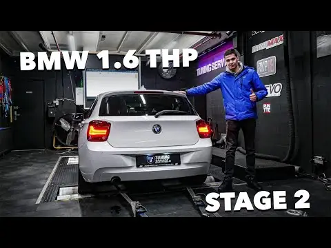 BMW 116i 1.6 THP STAGE 2 AFSTELLING OP TESTBANK MET BURBLE ONDER SPORT!  |  MINI VLOG