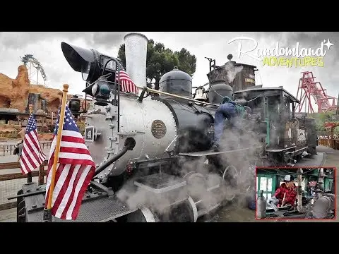 DRIVING THE TRAIN at Knott's Berry Farm! Behind the scenes on The Ghost Town & Calico Railway