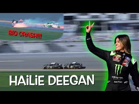HAILIE DEEGAN'S FIRST RACE AT DAYTONA!!! Big crashes!