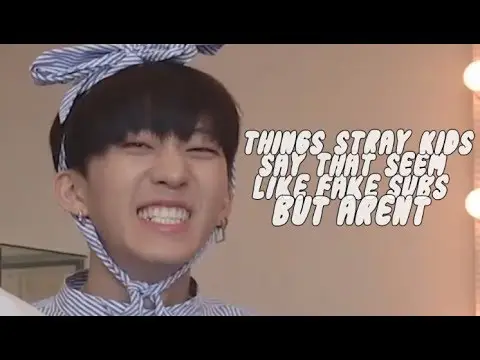 things stray kids say that seem like fake subs but aren't