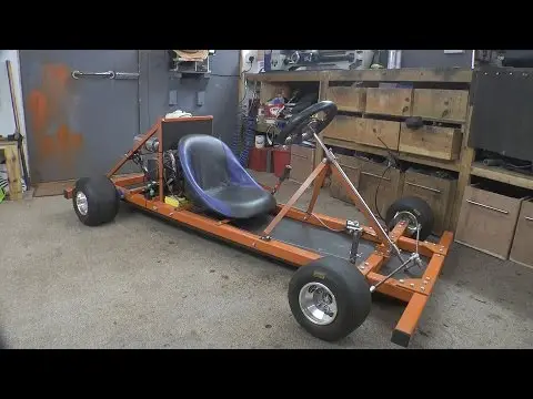 Making a Motorised Go Cart with NO WELDER and simple tools #1 - Chassis/Engine