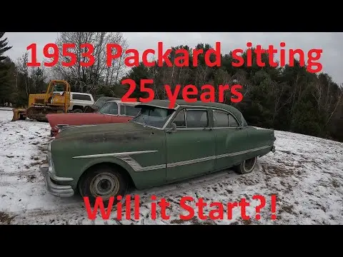 1953 Packard Cavalier barn find sitting 25 years. Will it start?!