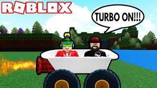 Roblox Build A Boat For Treasure But The Boat Is Ytread - roblox shopping cart turbo