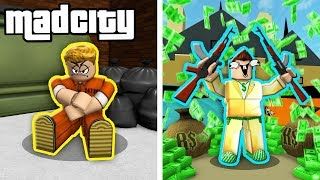 1 Cop Vs 4 Super Villains Roblox Mad City Roleplay Ytread - how to rob the casino in mad city roblox