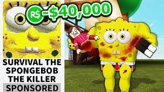 I Advertised My Fake Roblox Game And Made It Ytread - chocolate spongebob skit in roblox with game characters