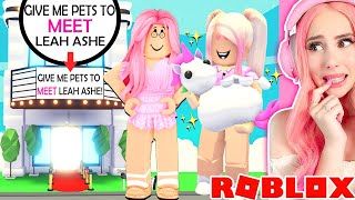 Playing Roblox In My Tesla And Spending All My Ytread - leah ashe roblox character adopt me