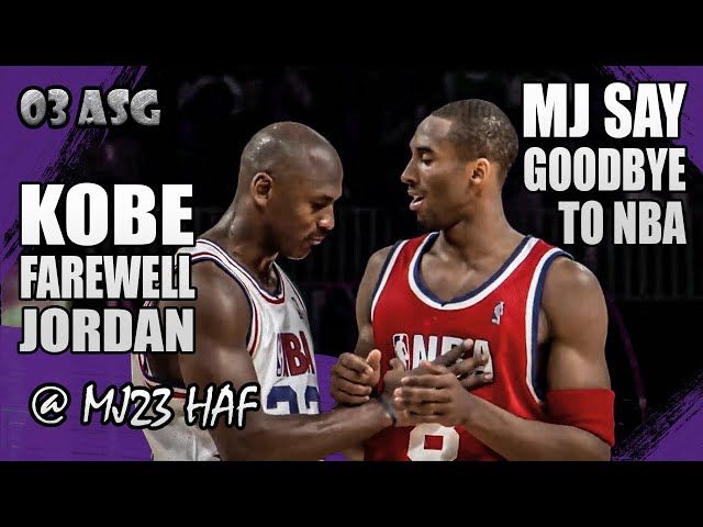 Kobe Bryant vs Michael Jordan Highlights (2003 All-Star Game) - Kobe Farewell Jordan!