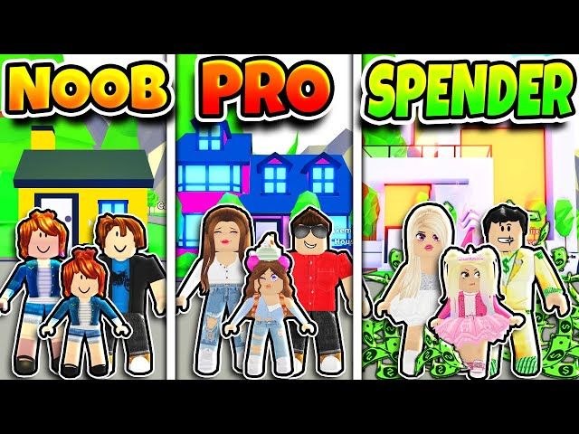 Noob Vs Pro Vs Robux Spender Family Challenge In Ytread - noob vs pro vs robux spender