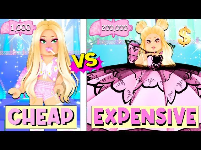Wearing Most Cheap Vs Most Expensive To See Which Ytread - royale high shoes roblox