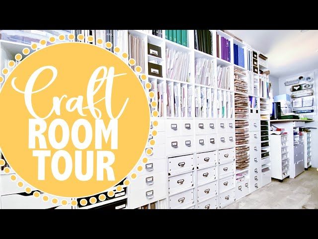 Craft Room Tour Ikea Drawers Michaels Cubes Ytread