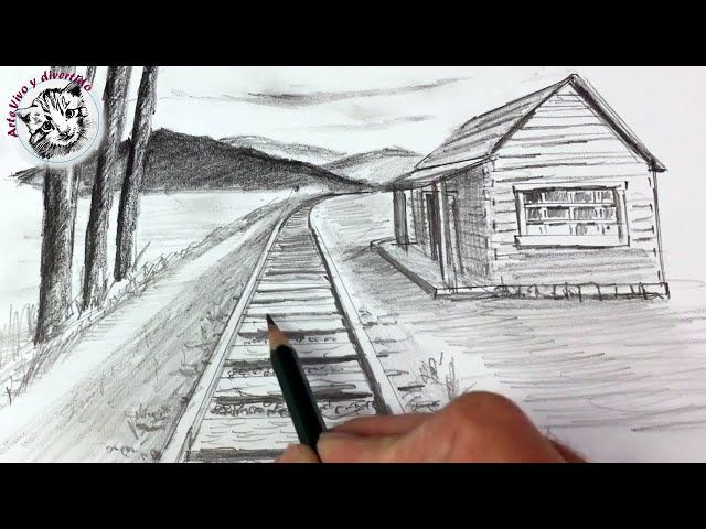 Como Dibujar Un Paisaje En Perspectiva De Un Punto Ytread