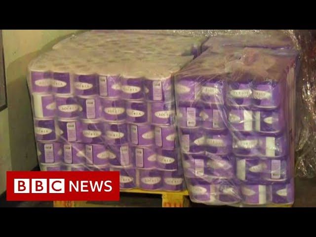 Coronavirus: Hong Kong gang steals hundreds of toilet rolls - BBC News