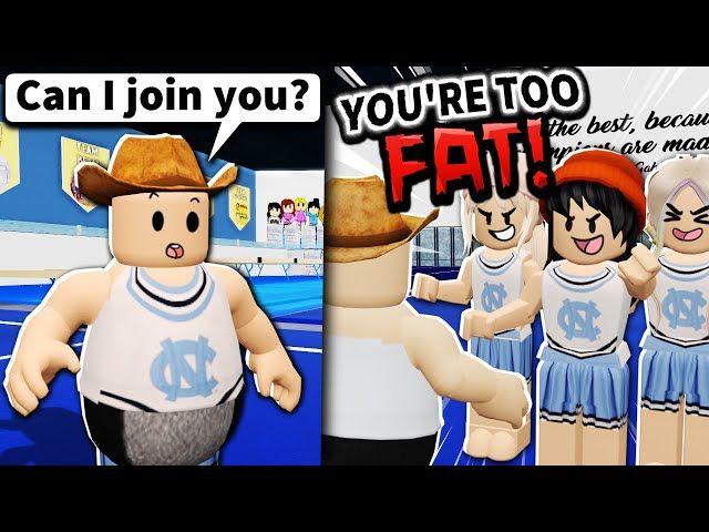I Was Too Fat To Be A Roblox Cheerleader Ytread - cheerleader roblox music video