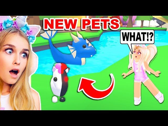 New Water Dragon And Unicorn Pets In Adopt Me Ytread - roblox big unicorn horn