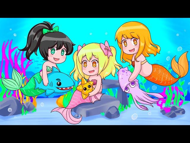 Three Baby Mermaids Adopt Ocean Pets In Roblox Ytread - how to turn into a mermaid in roblox