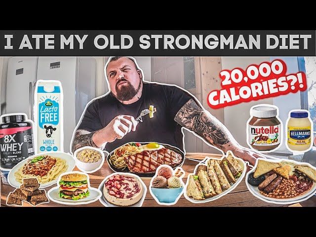 I ate my old Strongman diet for a day