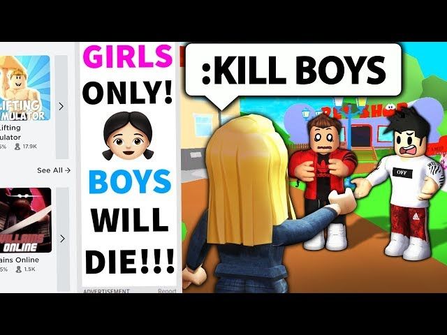 I Advertised A Roblox Girls Only Game And Used Ytread - rofl roblox virus