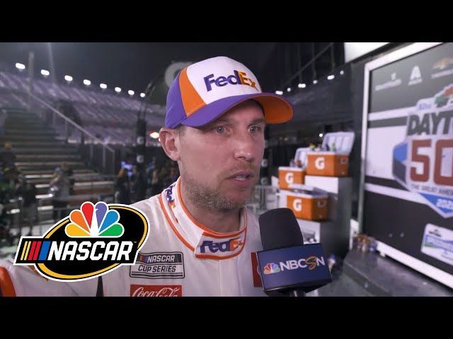 Denny Hamlin talks after Daytona 500, Ryan Newman crash | Motorsports on NBC