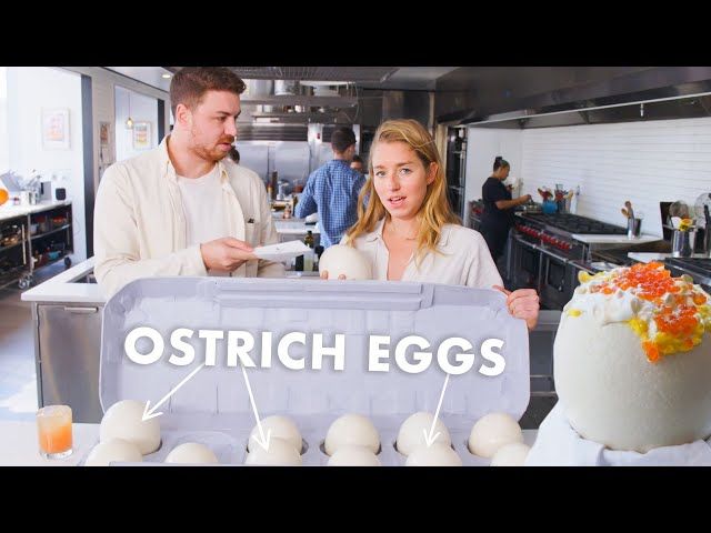 Pro Chef Learns How to Cook Ostrich Eggs | Bon App�tit