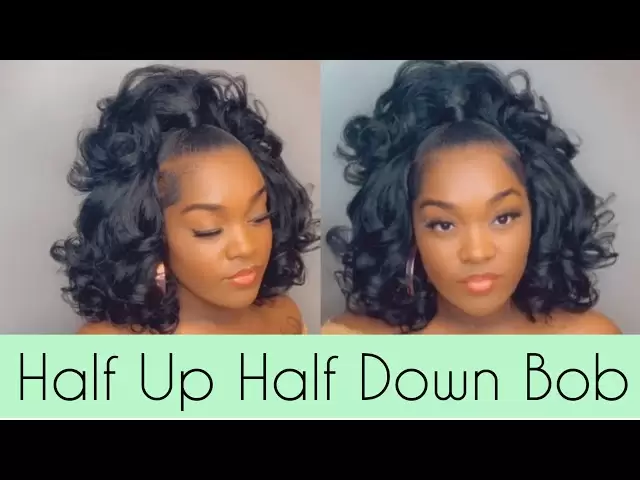 How To Half Up Half Down Quick Weave Bob Ytread