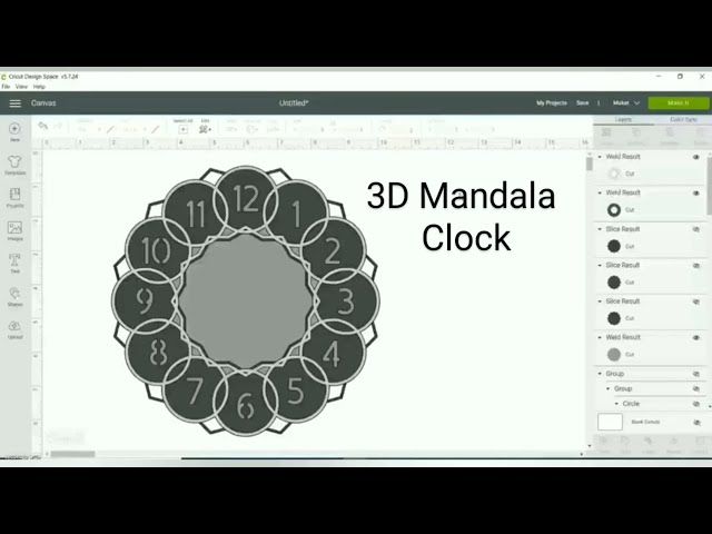 Free Free 206 Layered Mandala Clock SVG PNG EPS DXF File