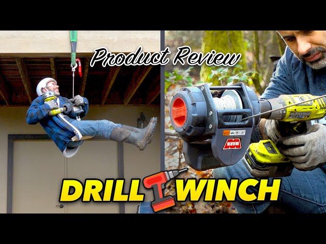 Pulling stuff with a drill winch