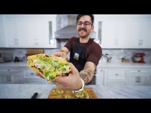 trying to make a loaded baked potato pizza