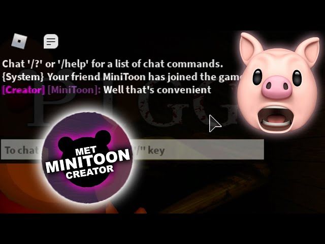 Minitoon Joined My Game Roblox Piggy Build Mode Ytread - roblox piggy blue key