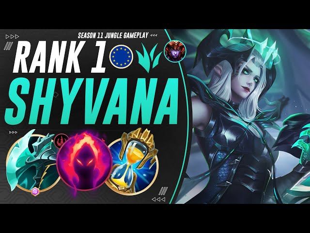 Rank 1 Buffed Shyvana Jungle Carry Games With Ytread