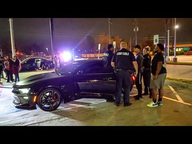 ANGRY DRUNK Camaro Driver vs. COPS at Car Meet! (ARRESTED!)