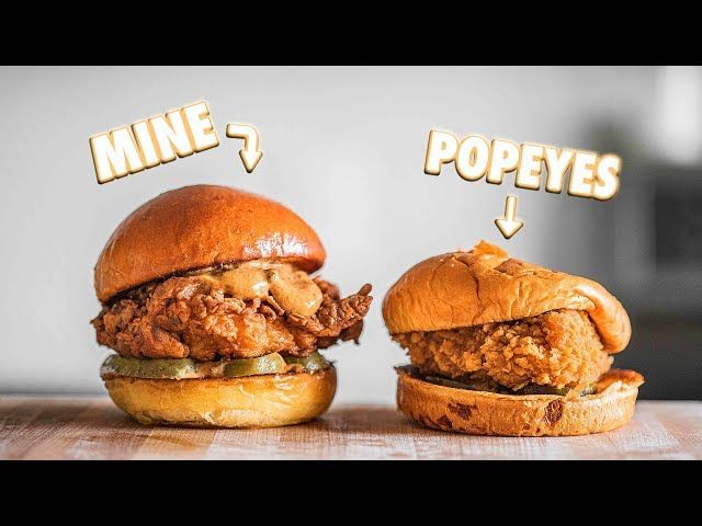 Making The Popeyes Chicken Sandwich At Home, But Better