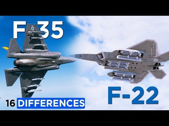 f 22 raptor vs f 35 lightning